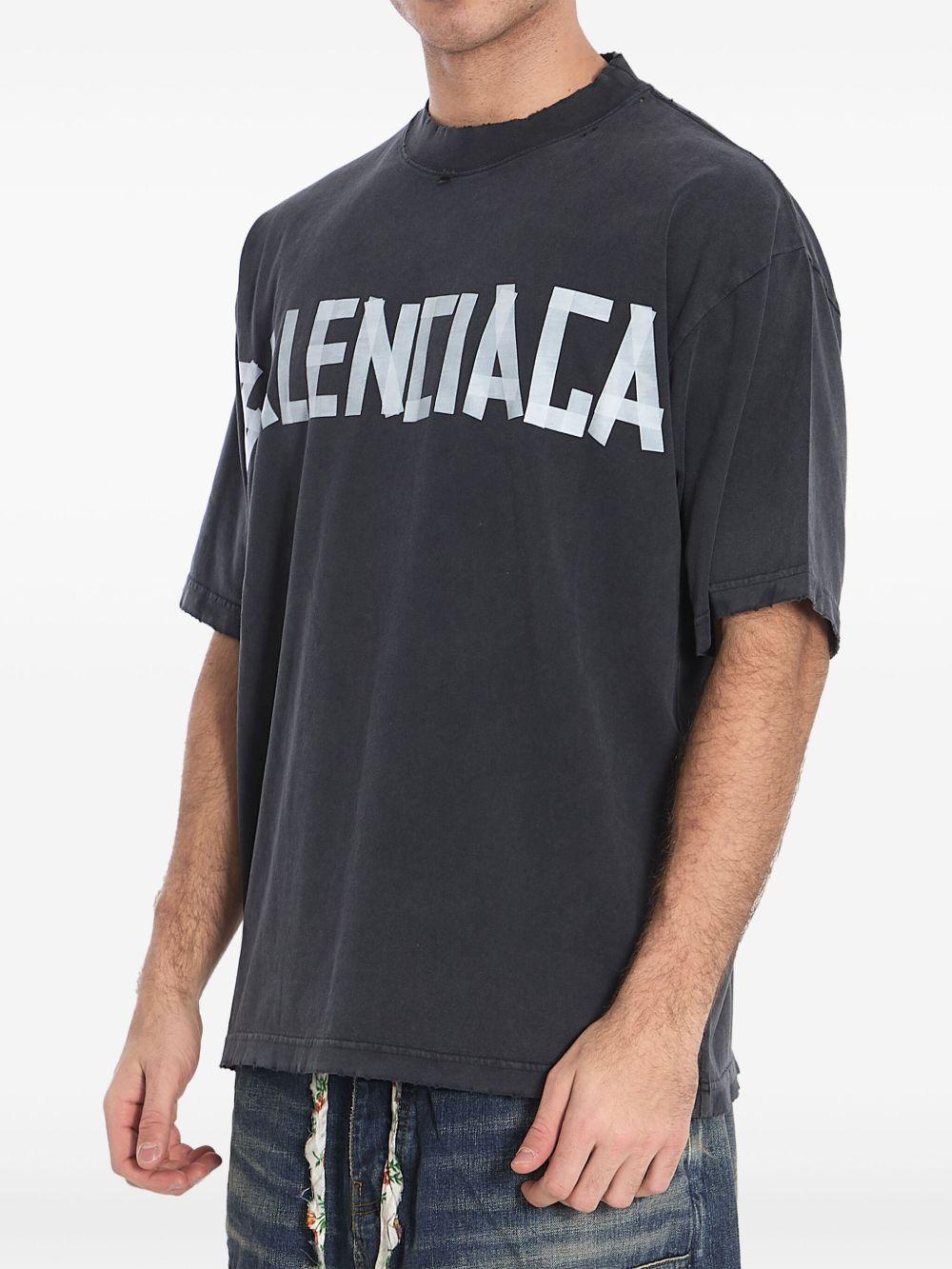 Tape Type T-shirt<BR/><BR/><BR/> 764235 TRVK11041 BALENCIAGA 