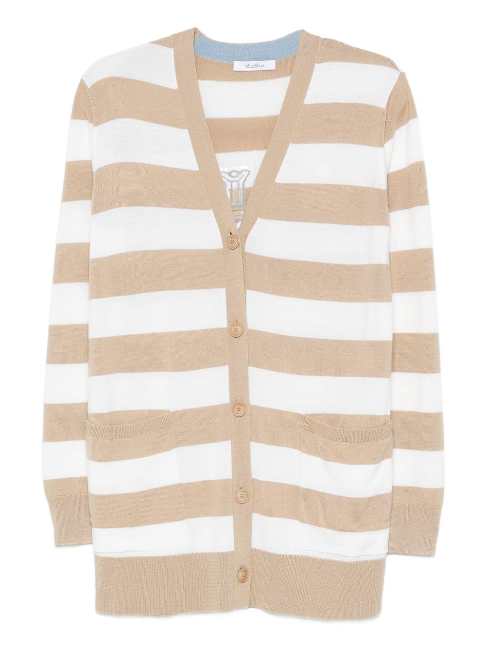 White beige Fiemme cardigan 2521346031 FIEMME008 MAX MARA 