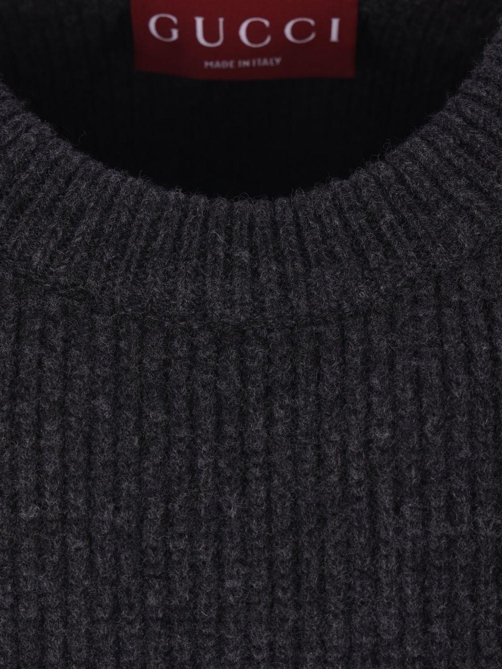 Wool cashmere rib knit sweater 833499 XKEYJ1043 GUCCI 