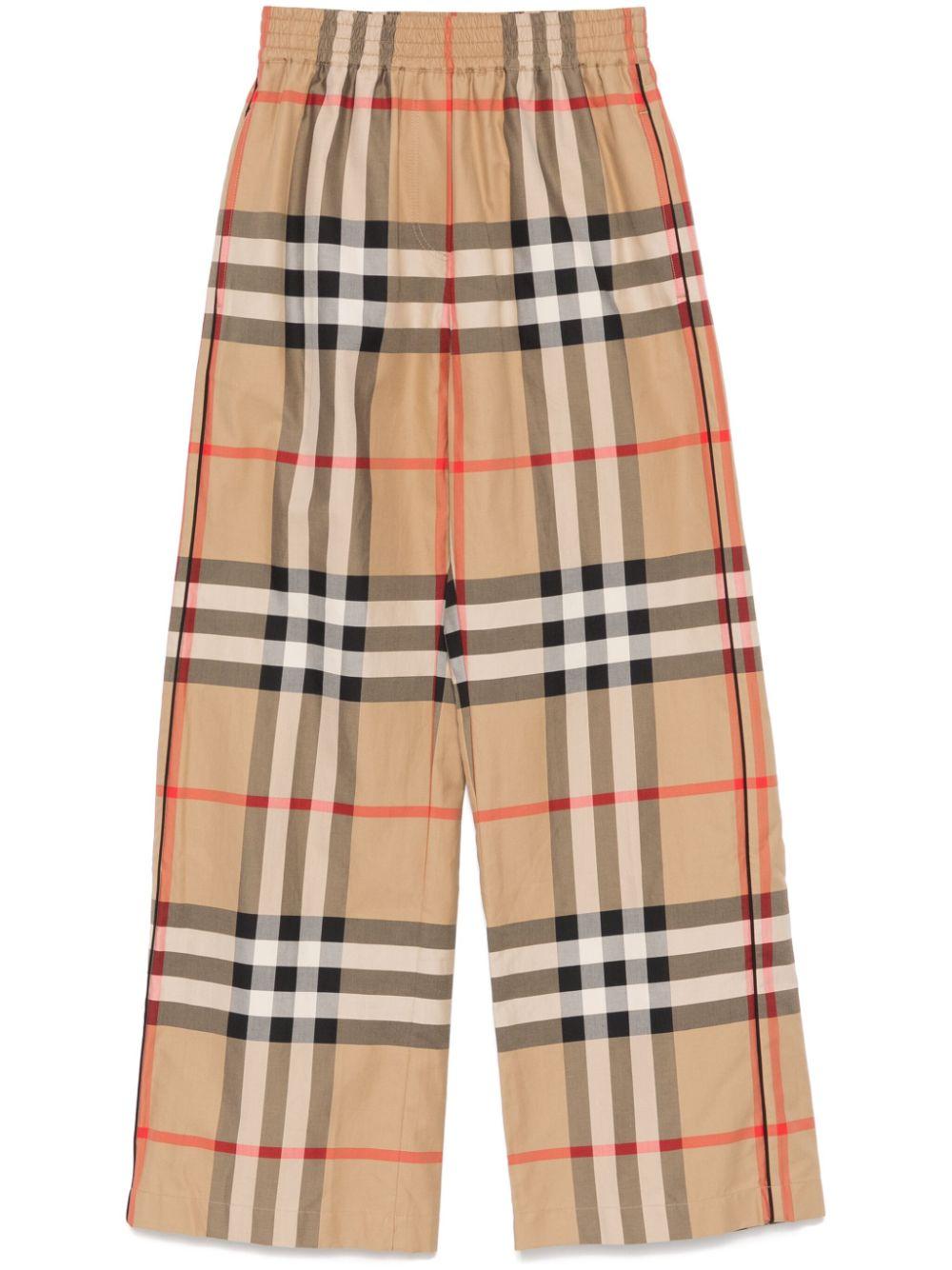 Vintage Check cotton trousers<BR/><BR/><BR/> 8104616 A7028 BURBERRY 