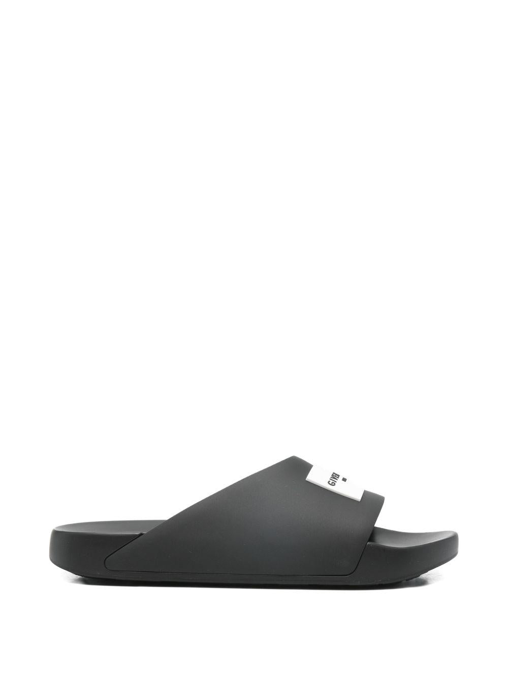 Label Slide mules in rubber BH302MH1XL 001 GIVENCHY 
