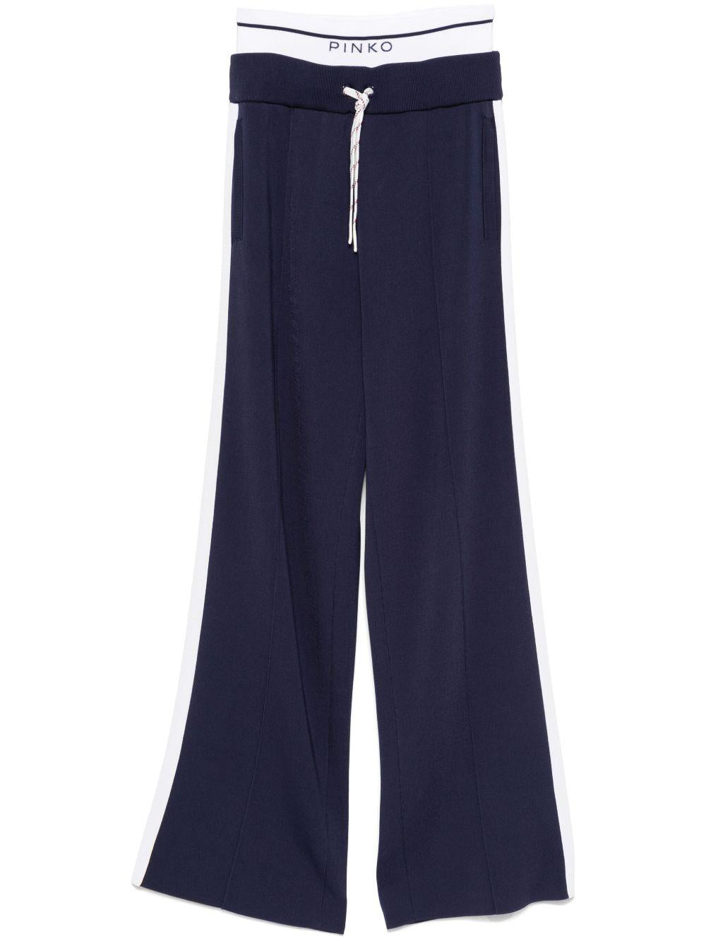 Logo-waistband track pants<BR/><BR/><BR/> 104888 A2FQEZ1 PINKO 