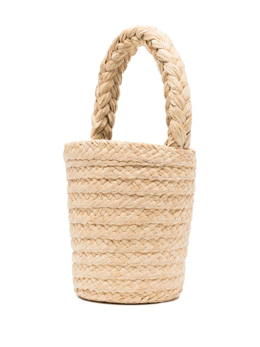 Iconic raffia bucket bag<BR/><BR/><BR/> AC0610140 102V PATOU 