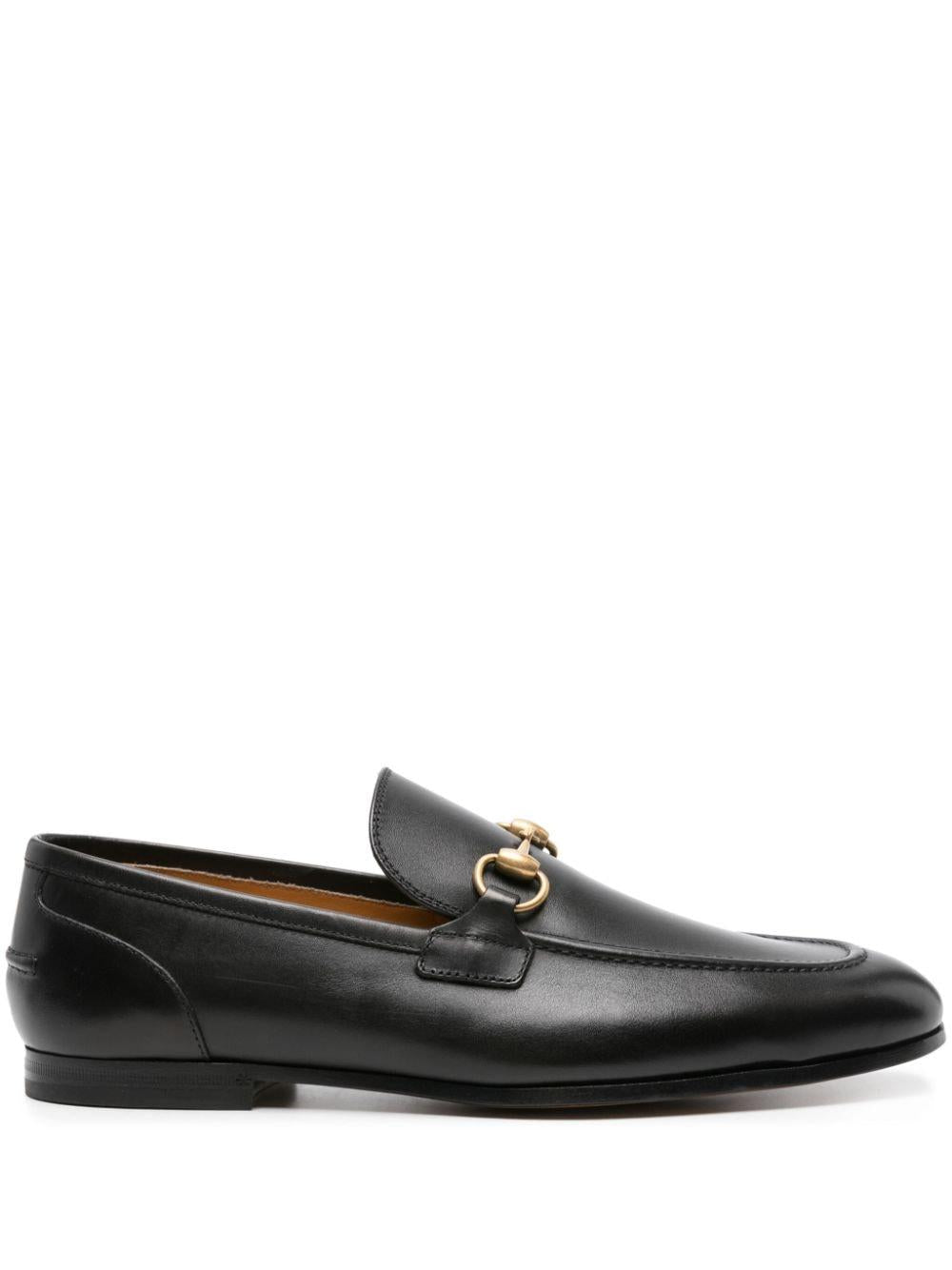 Jordaan leather loafers<BR/><BR/><BR/> 406994 BLM001000 GUCCI 