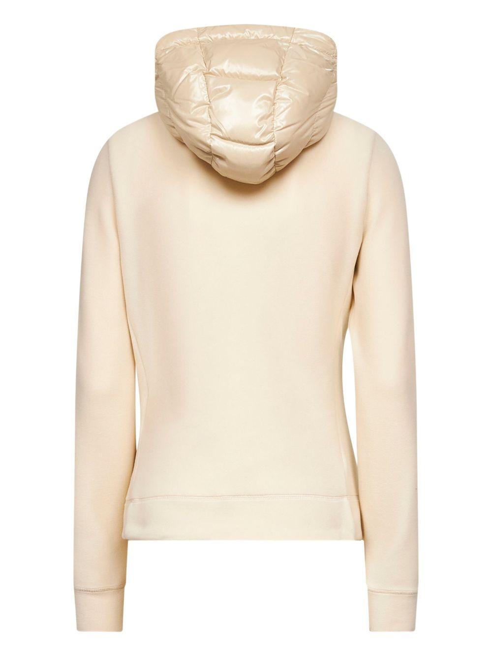 Padded fleece sweatshirt with zip and hoodie K20988G00018 80093060 MONCLER GRENOBLE 