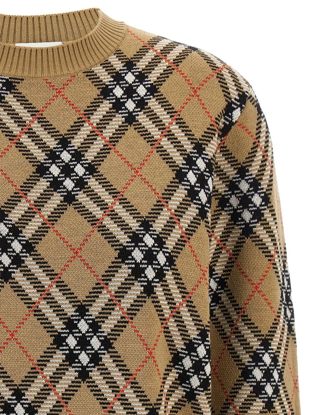 Wool and mohair blend pullover Check 8110514 C1309 BURBERRY 