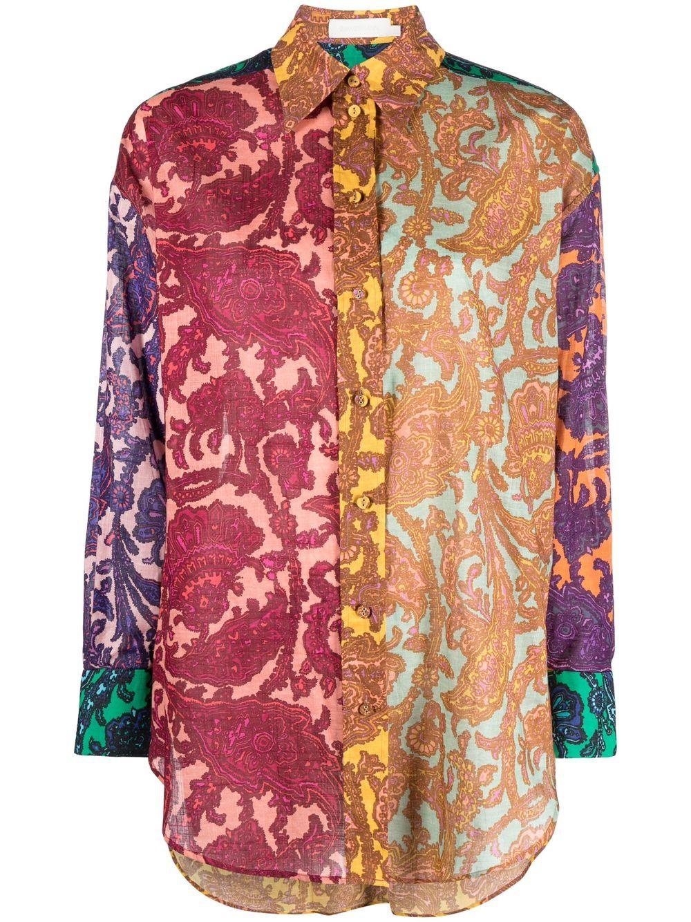 Tiggy patchwork cotton shirt 5869 TTIGSPP ZIMMERMANN 
