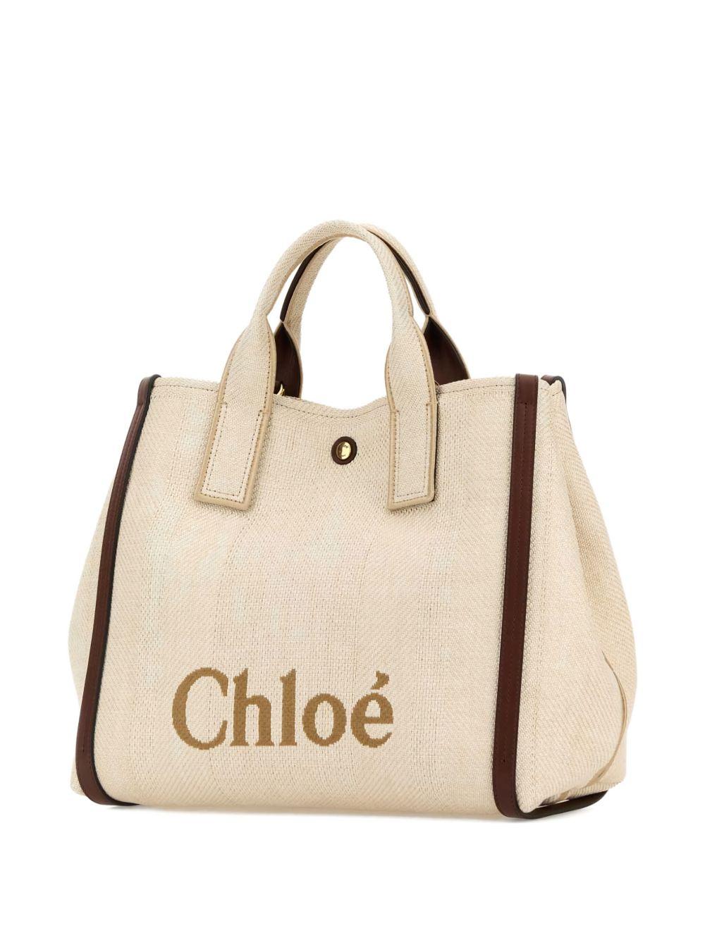 Carry tote bag in raffia-effect fibres CH25US910P19 24P CHLOÉ 