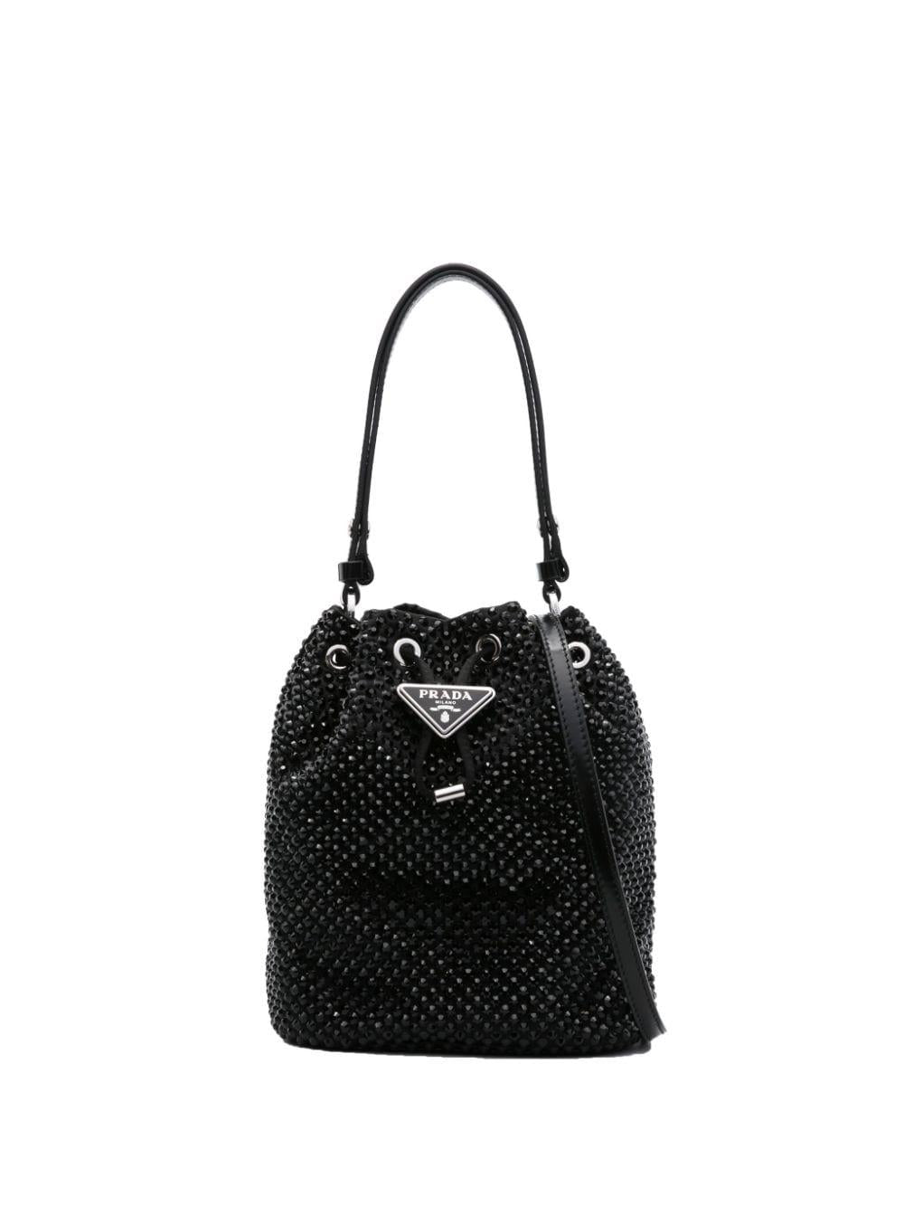 Bucket bag with decoration<BR/><BR/><BR/> 1BE067 2AWLF0002 PRADA 