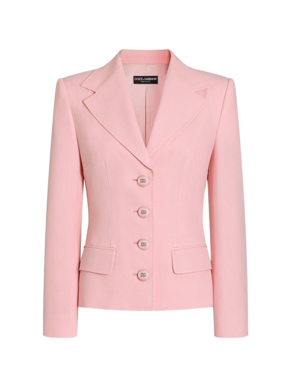 printed twill single-breasted jacket F27ADT FUBGCF0662 DOLCE & GABBANA 