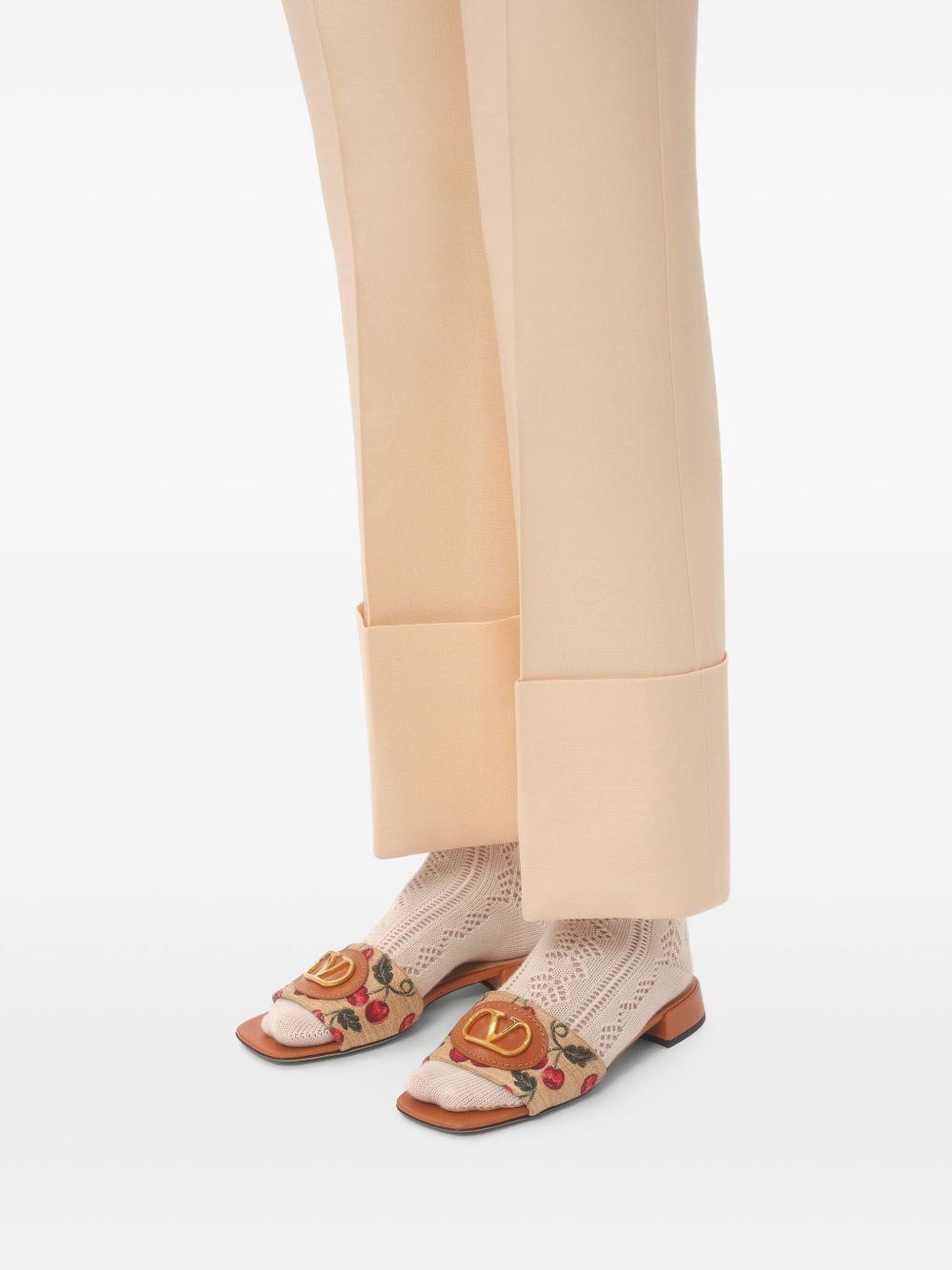 VLOGO SIGNATURE CHERRYFIC SLIDE SANDAL 6W0S0LT0NNX 32H VALENTINO GARAVANI 
