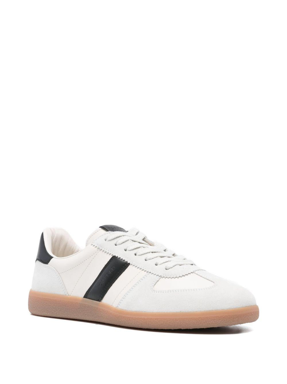 Low-top sneaker with ice-colored suede inserts J1584 LCL457N5W013 TOM FORD 
