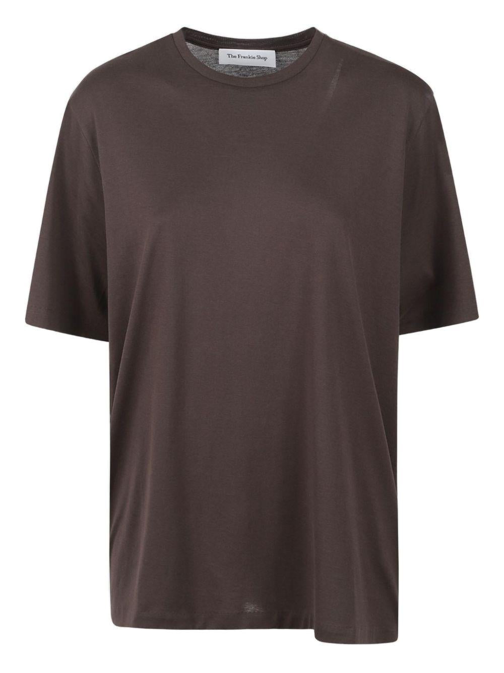 HARPER SOFT ORGANIC T-SHIRT TSFS044222000 BROWN THE FRANKIE SHOP 