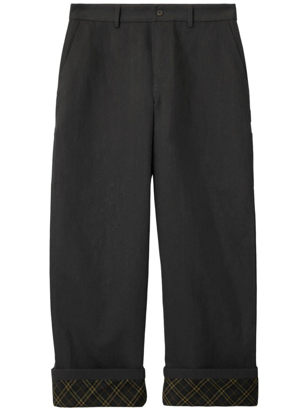 Cotton carpenter trousers<BR/><BR/><BR/> 8097557 A1189 BURBERRY 