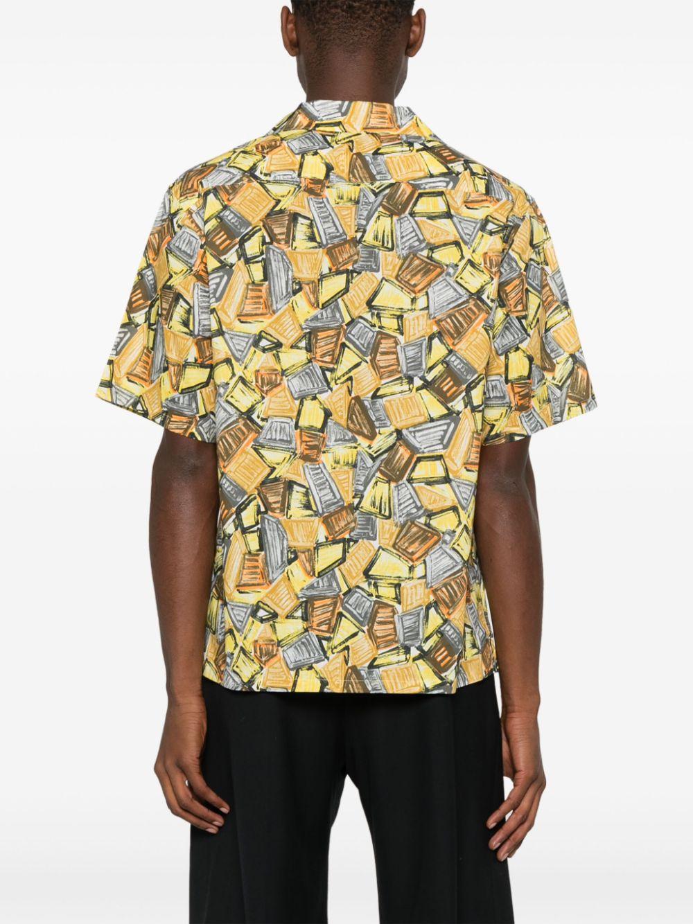 Illustration-print shirt<BR/><BR/><BR/> UCS414 16YBF0010 PRADA 