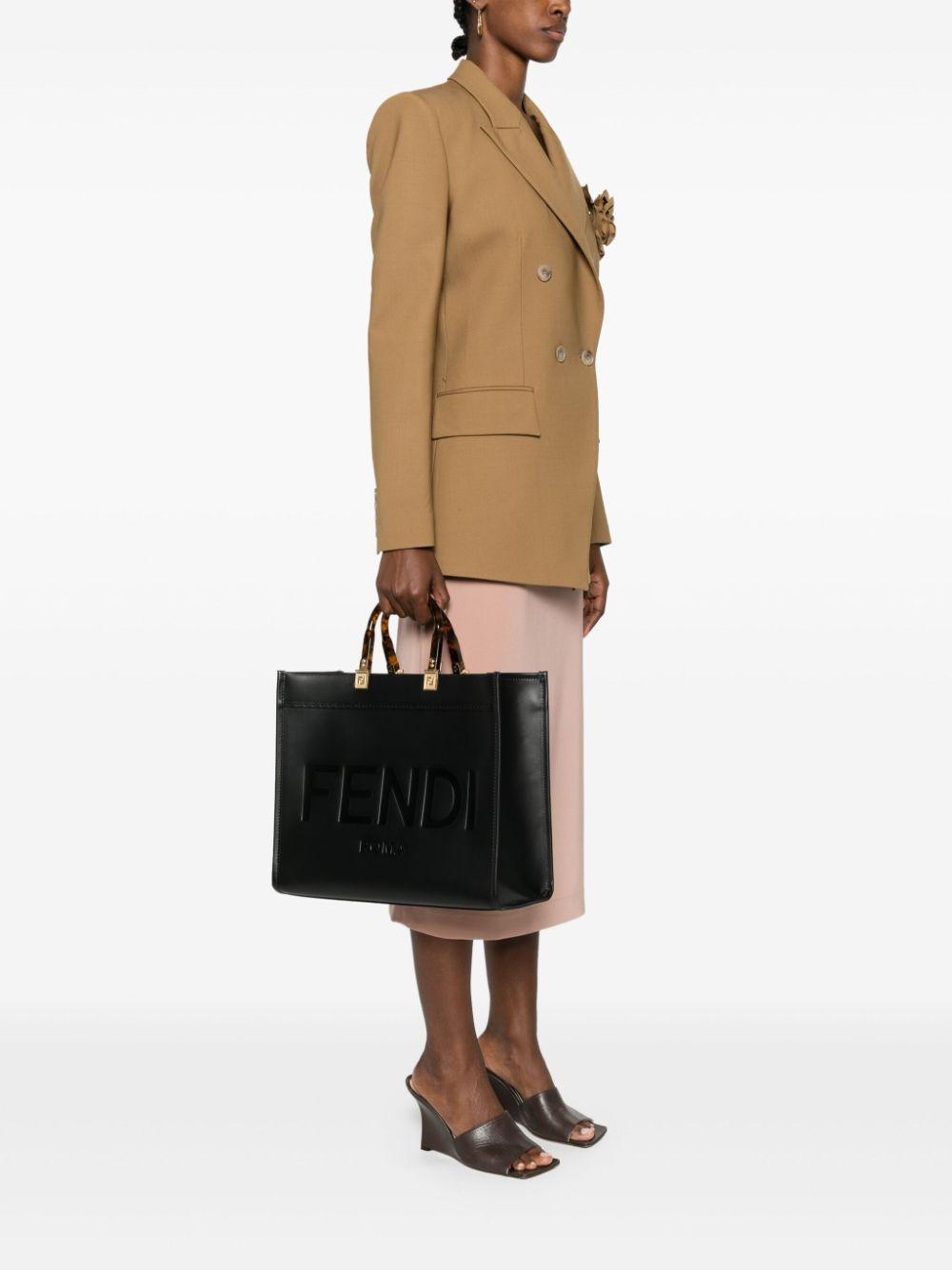 Sunshine logo-debossed tote<BR/><BR/><BR/> 8BH386 ABVLF0PWZ FENDI 