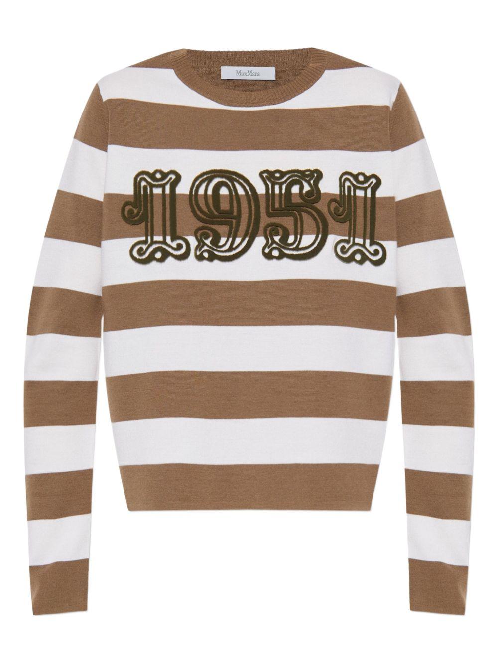 Embroidered wool sweater 2521366091 VITERBO009 MAX MARA 