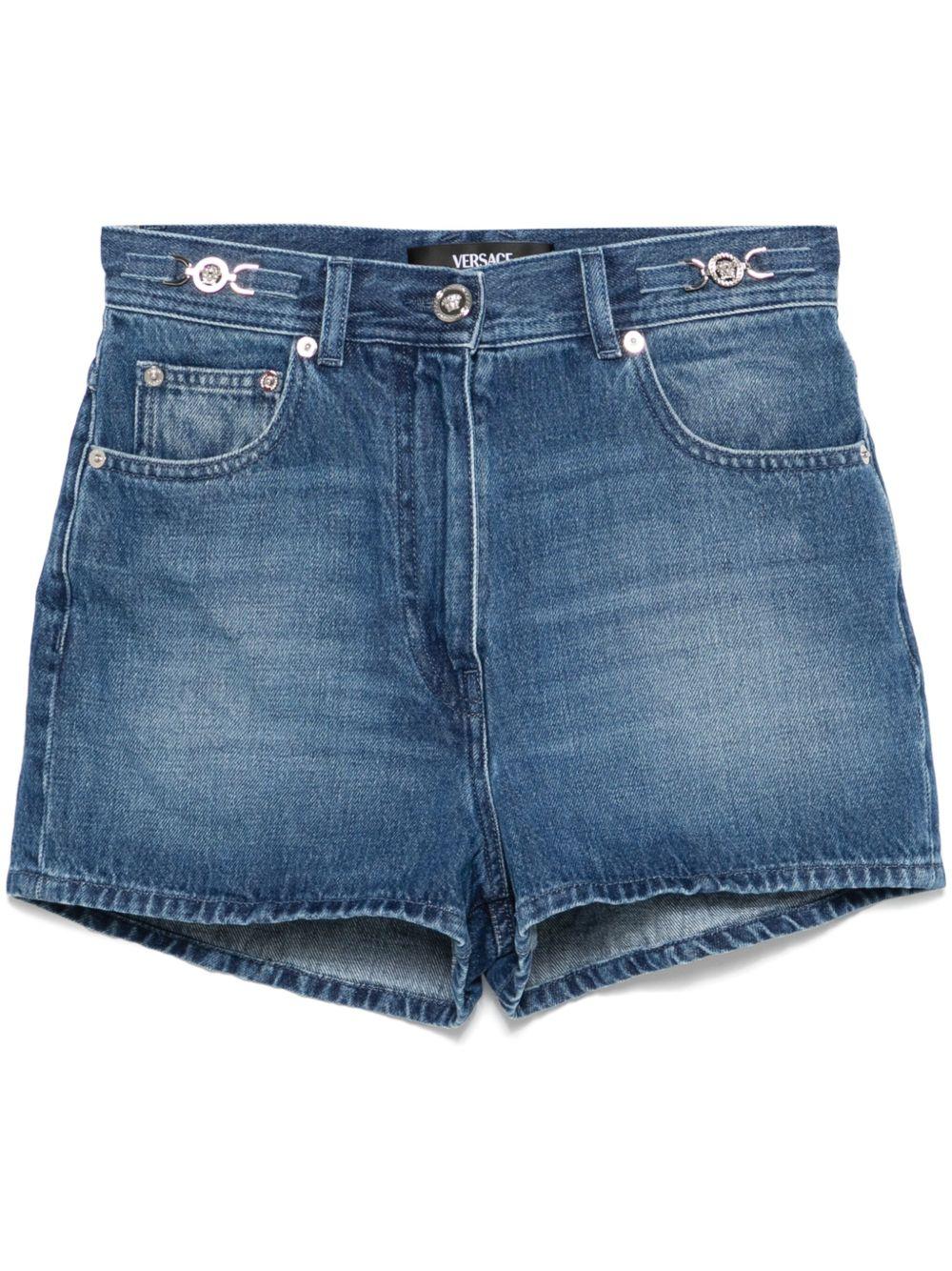 Denim shorts<BR/><BR/><BR/> 1018194 1A136501D800 VERSACE 