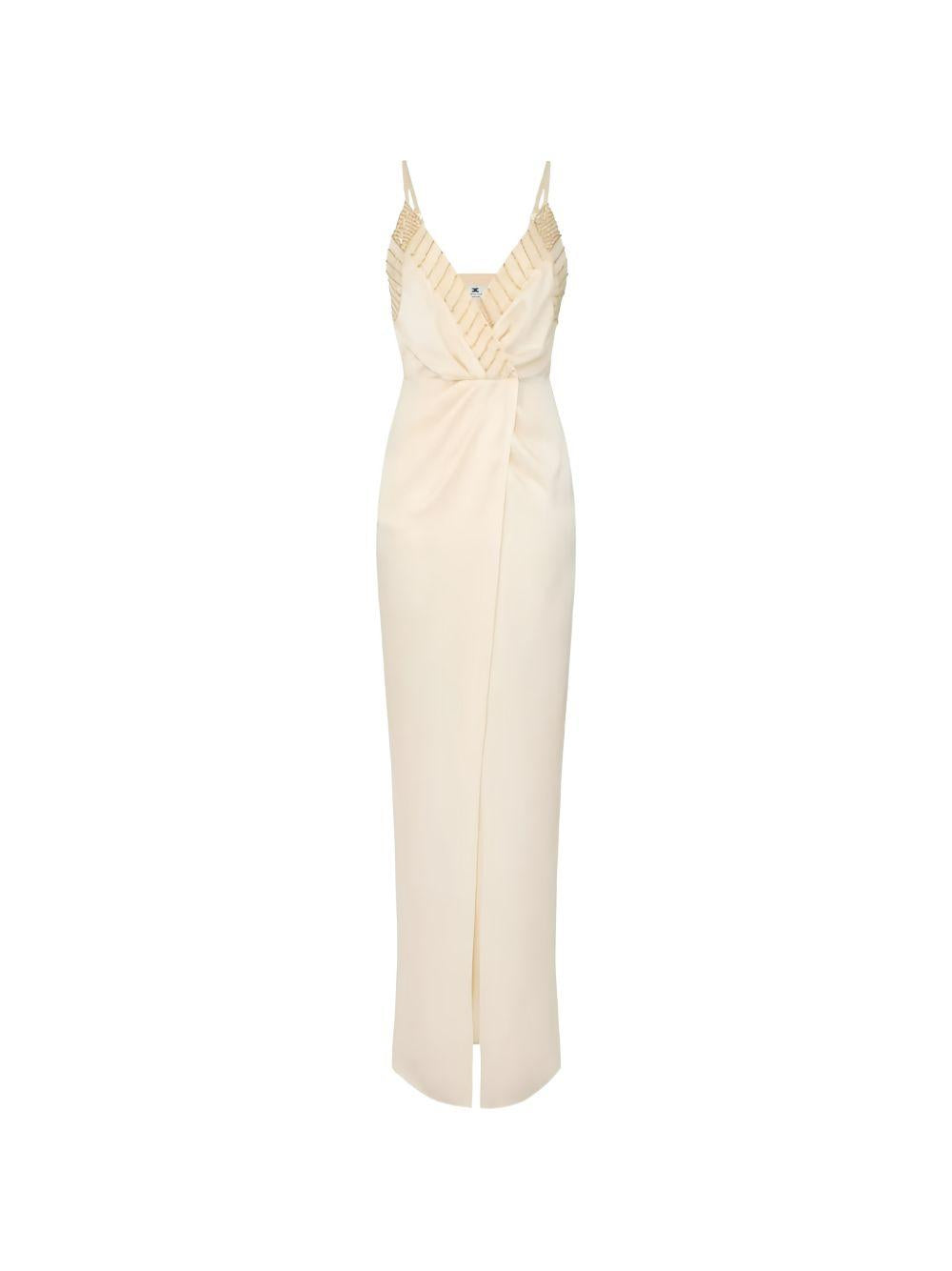 Red Carpet dress with embroidered crystals ABR4862E2 EA1 ELISABETTA FRANCHI 