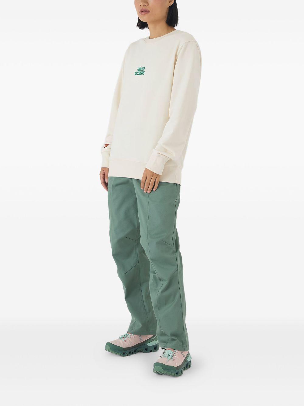 Cotton Sweatshirt MARLENE CHALK CAFÉ DU CYCLISTE 