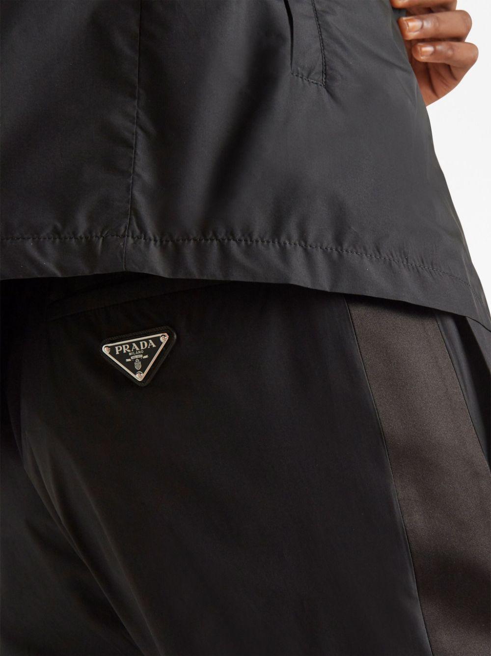 Triangle-logo silk track pants<BR/><BR/><BR/> SPH332 133VF0002 PRADA 