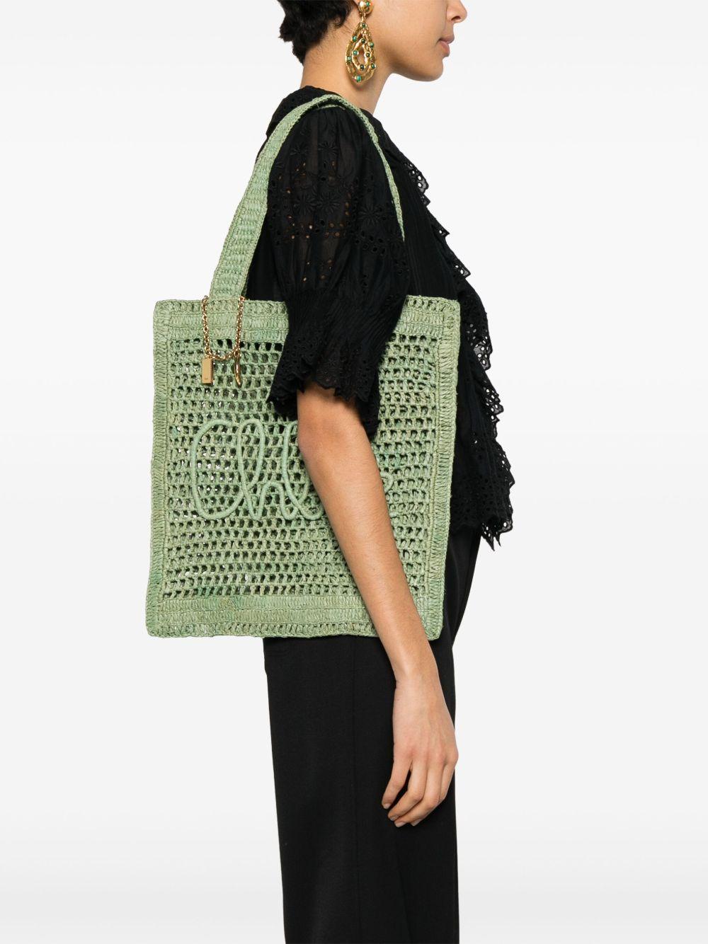 Summer Banana tote bag in raffia CH25US901P08 38M CHLOÉ 