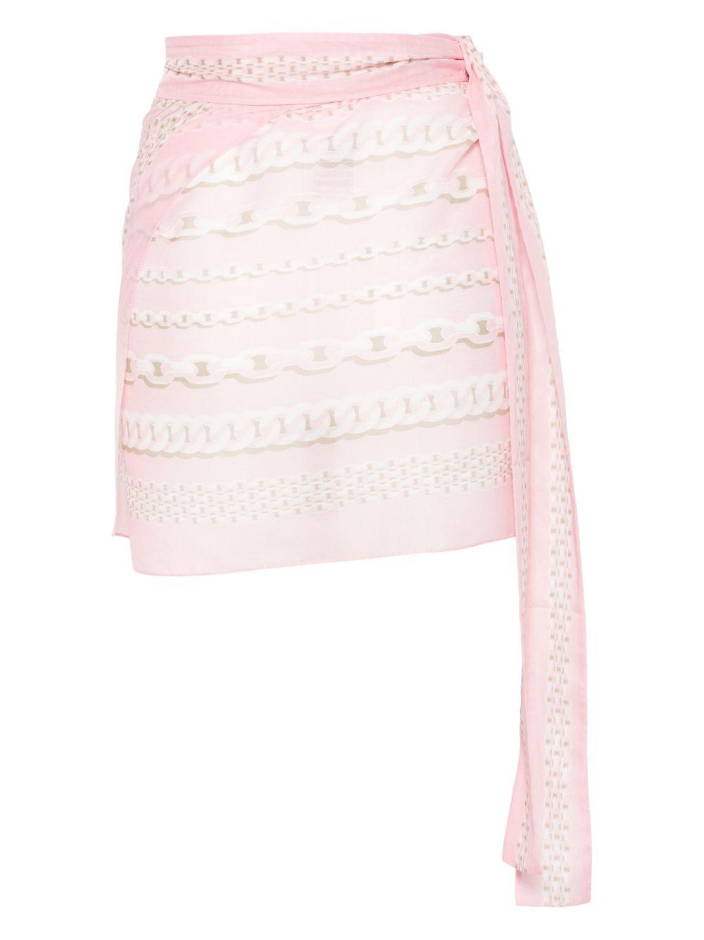Chain link-print pareo<BR/><BR/><BR/> 1015871 1A136895PC40 VERSACE 