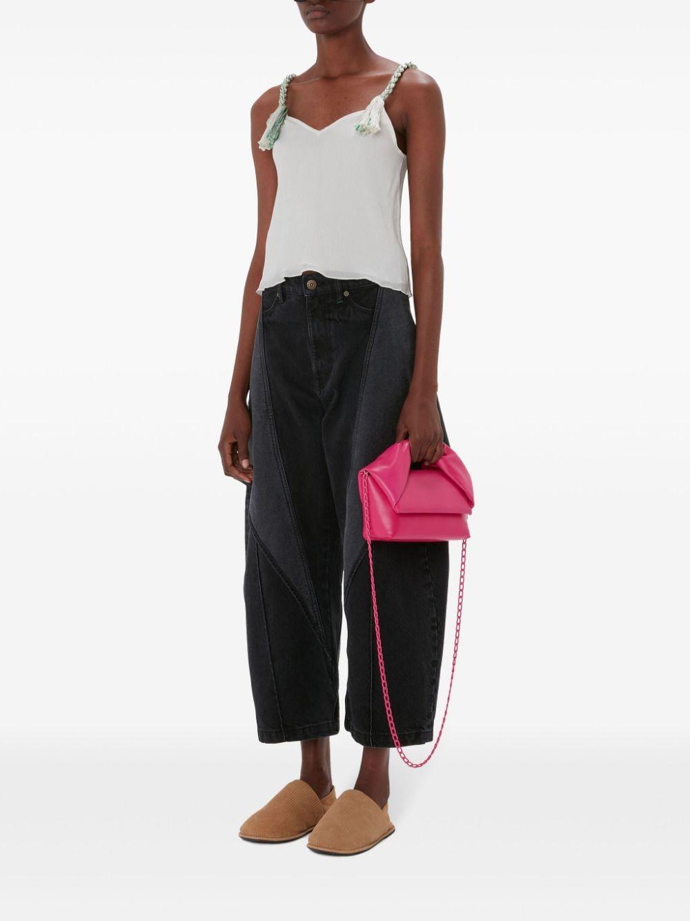 Tassel-strap V-neck top<BR/><BR/><BR/> TP0339 PG1647002 JW ANDERSON 