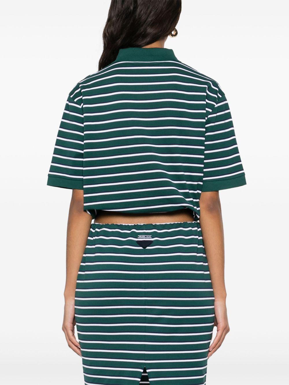 Striped polo top<BR/><BR/><BR/> 39609 16WCF0B8Q PRADA 