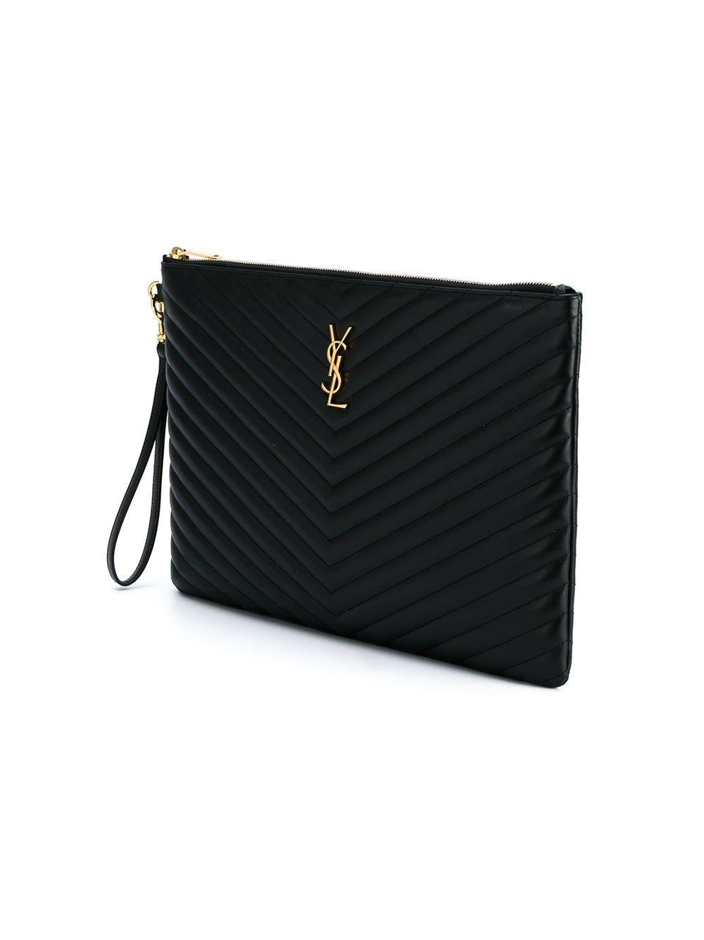 Cassandre matelassé pochette 440222 CWU011000 SAINT LAURENT 