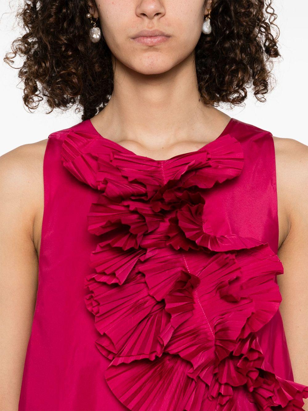 Pimpy long dress with floral detail D726015 PIMPY042 P.A.R.O.S.H. 