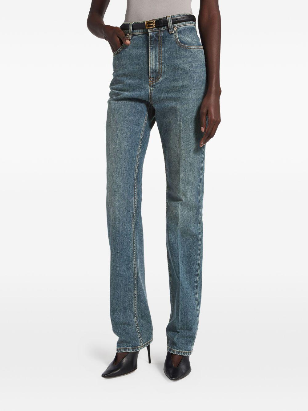 High Waist Slim Jeans 872177 TUW694129 BALENCIAGA 