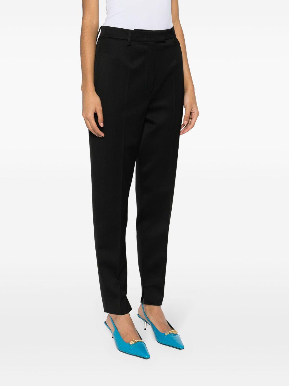 Pressed-crease tapered-leg trousers<BR/><BR/><BR/> P262H 477F0002 PRADA 