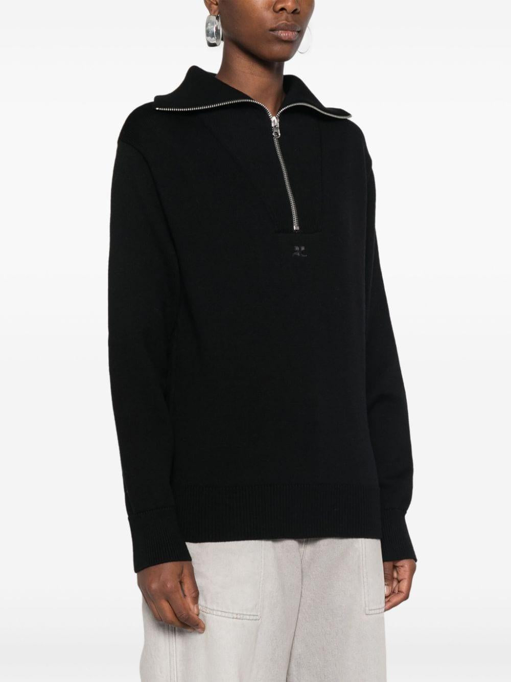 Trucker sweater<BR/><BR/><BR/> 324MPU171FI0036 9999 COURRÈGES 