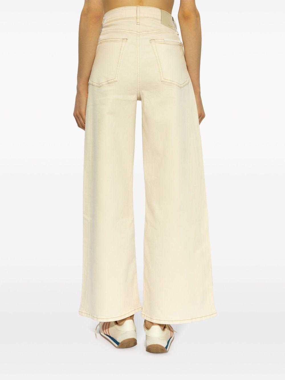Wide leg jeans WDD24P2993BREC ECRU RAG & BONE 