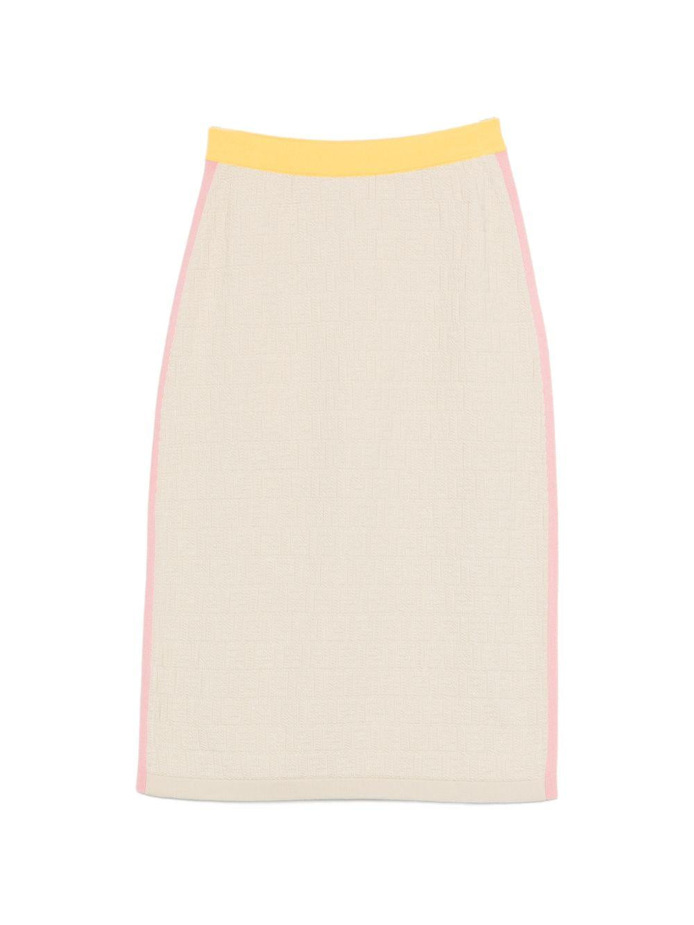 cotton and silk skirt FZS031 AW4SF0WC4 FENDI 