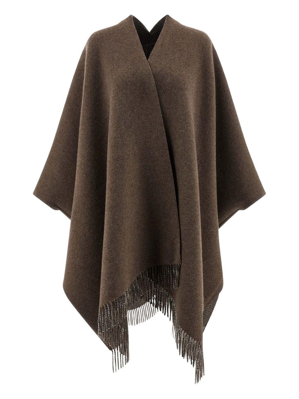 Cashmere Reversible Poncho MSCDAGP31 CDS16 BRUNELLO CUCINELLI 