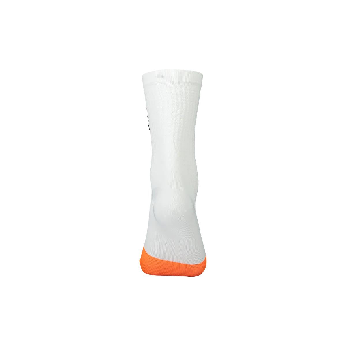 White/orange Flair sock mid 65147 HYDROGEN WHITE/ZINK ORANGE POC 