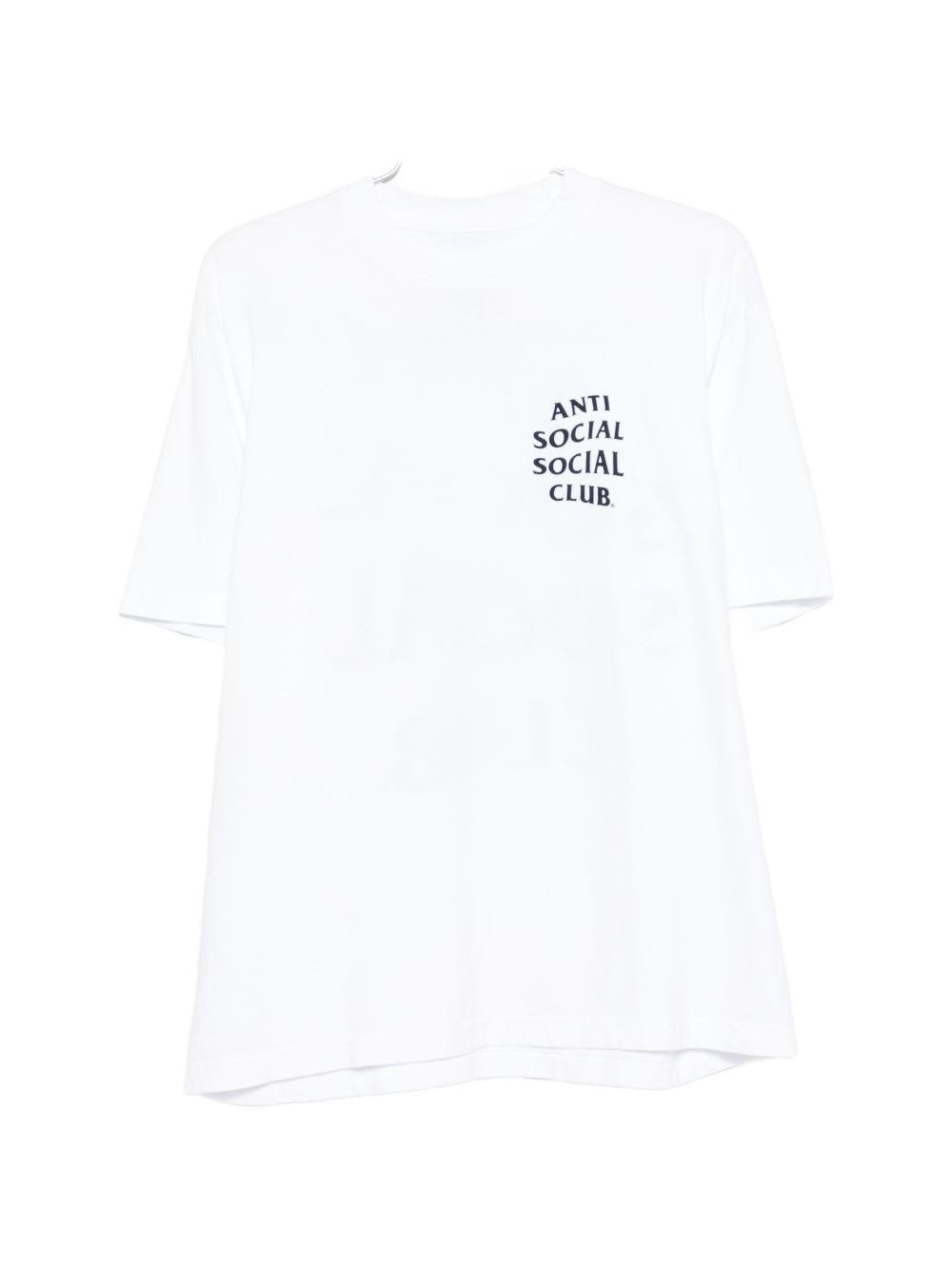 logo-print t-shirt ASSC070013 WHITE ANTI SOCIAL SOCIAL CLUB 