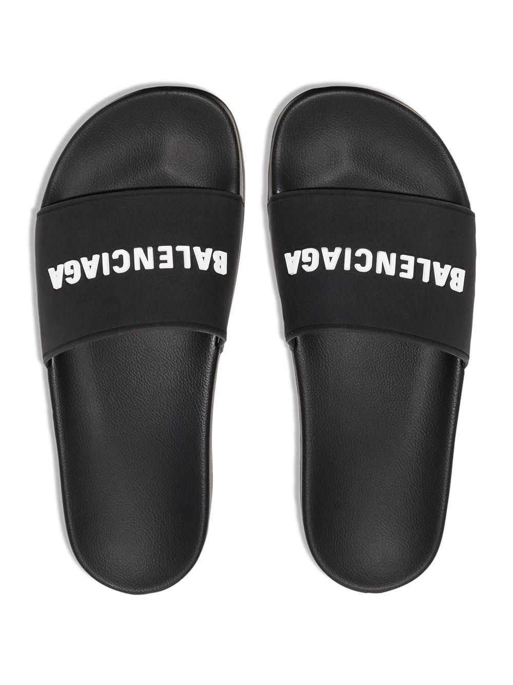 Logo pool slides 565547 W1S801006 BALENCIAGA 