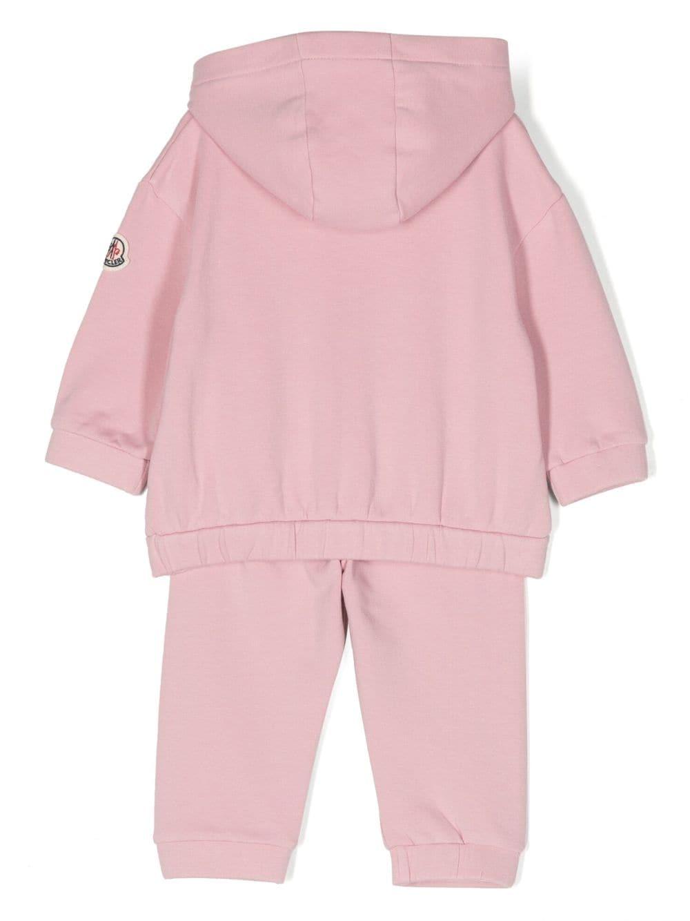 Logo-print knitted tracksuit set 8M00007 89A2352K MONCLER KIDS 