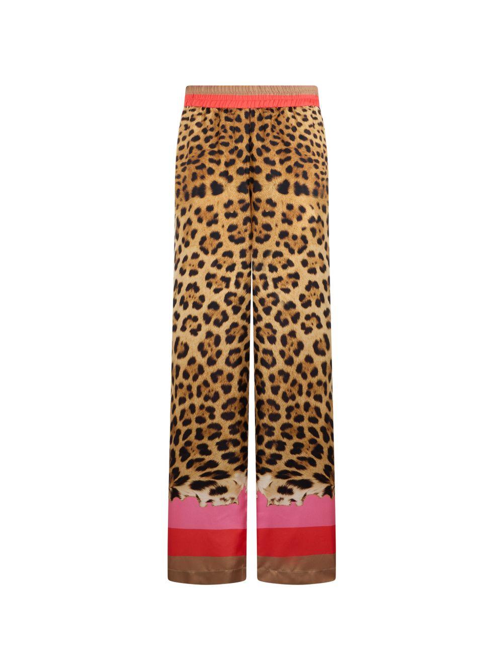 Palazzo Pants with Cavalli Pop Print WQT210 OZR3301510 ROBERTO CAVALLI 