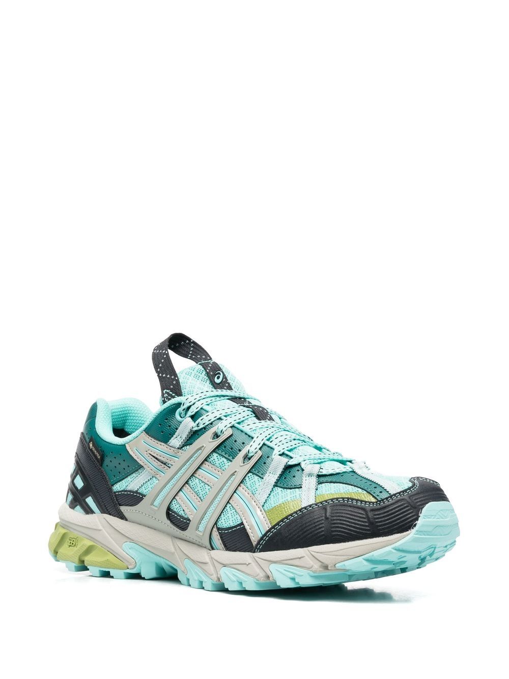 multicolour panelled lace-up sneakers