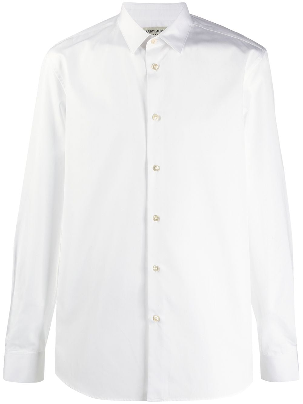 White shirt featuring a classic collar