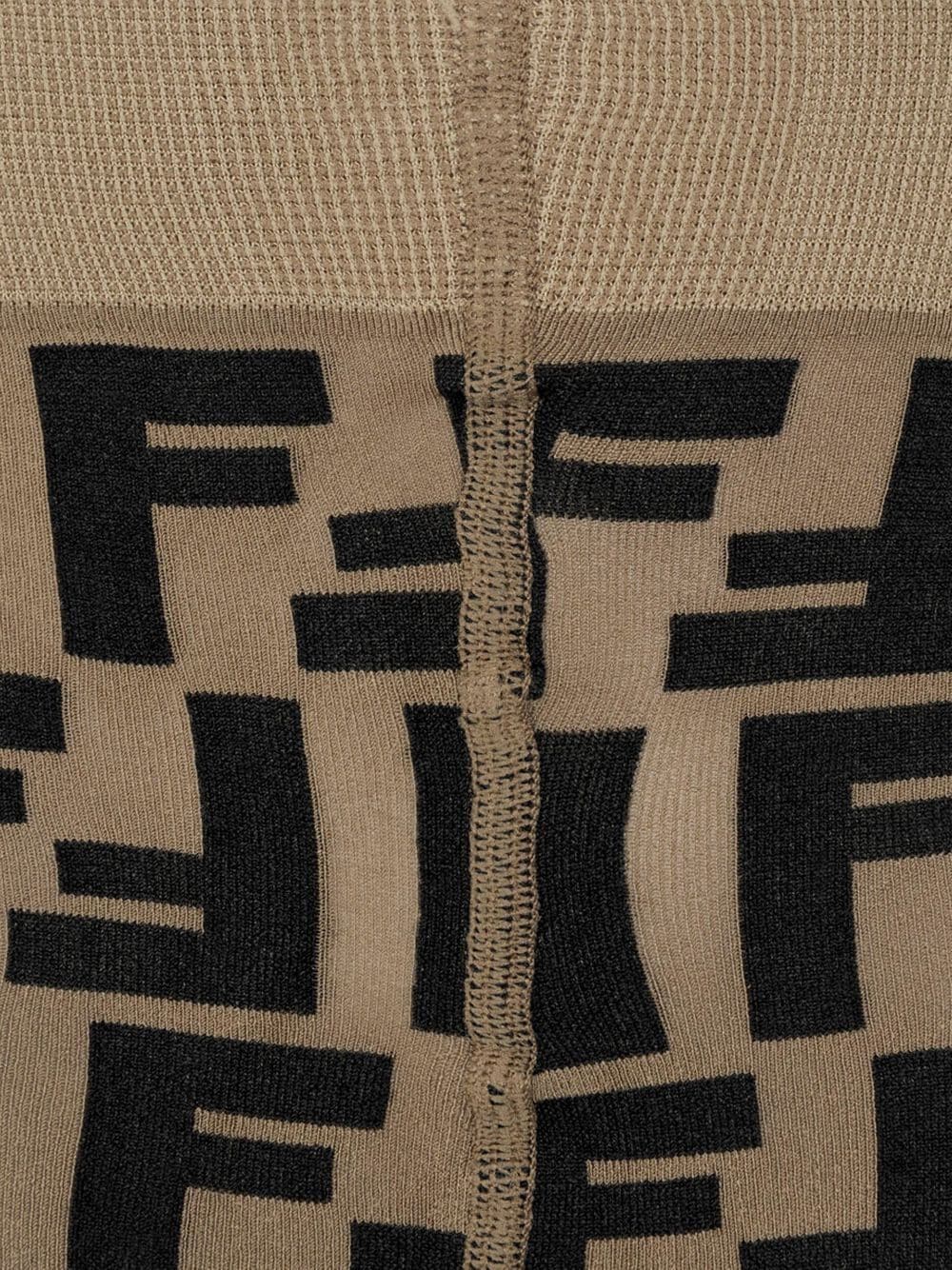 FF logo-pattern tights