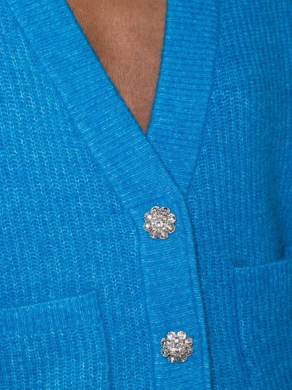 Blue button-down cardigan