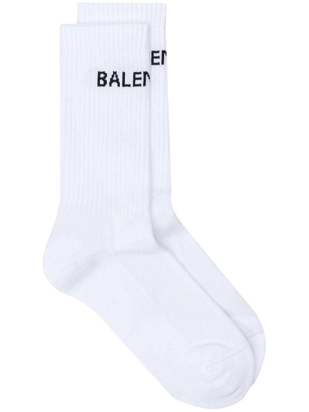 White logo socks