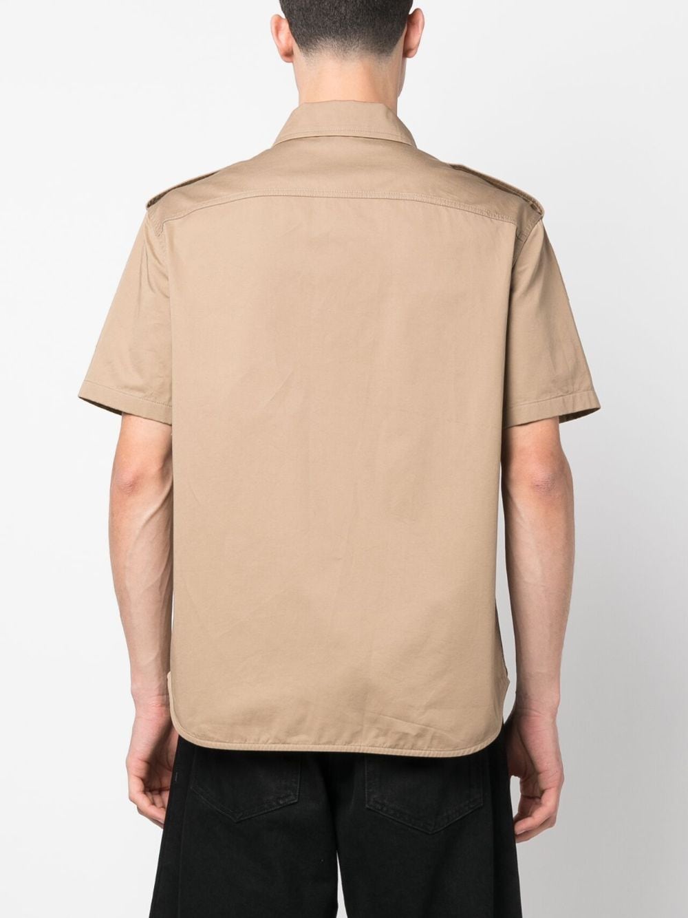 Touch-strap short-sleeve shirt