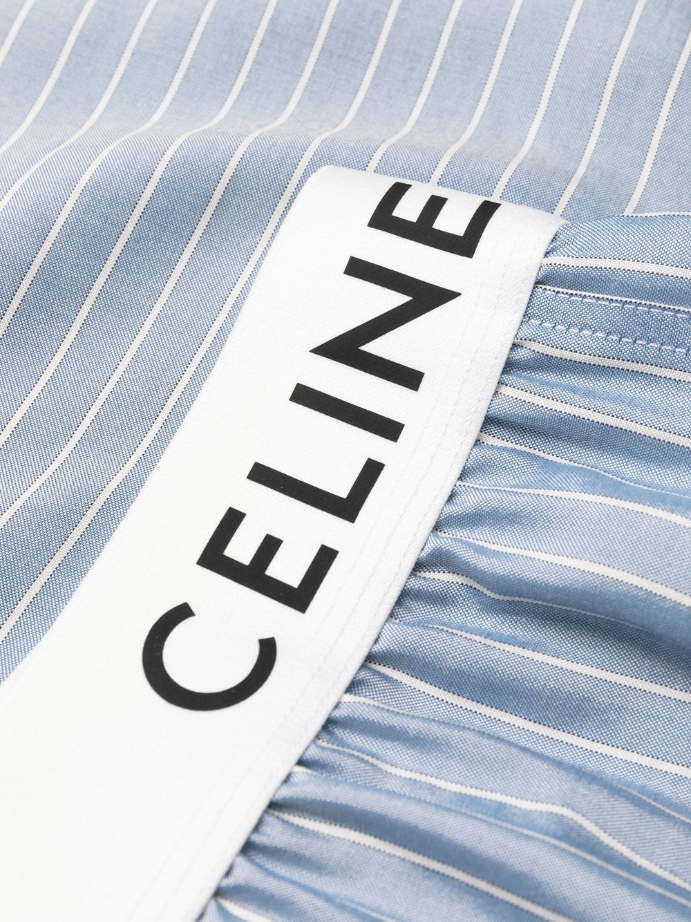 Logo-waistband striped silk boxers