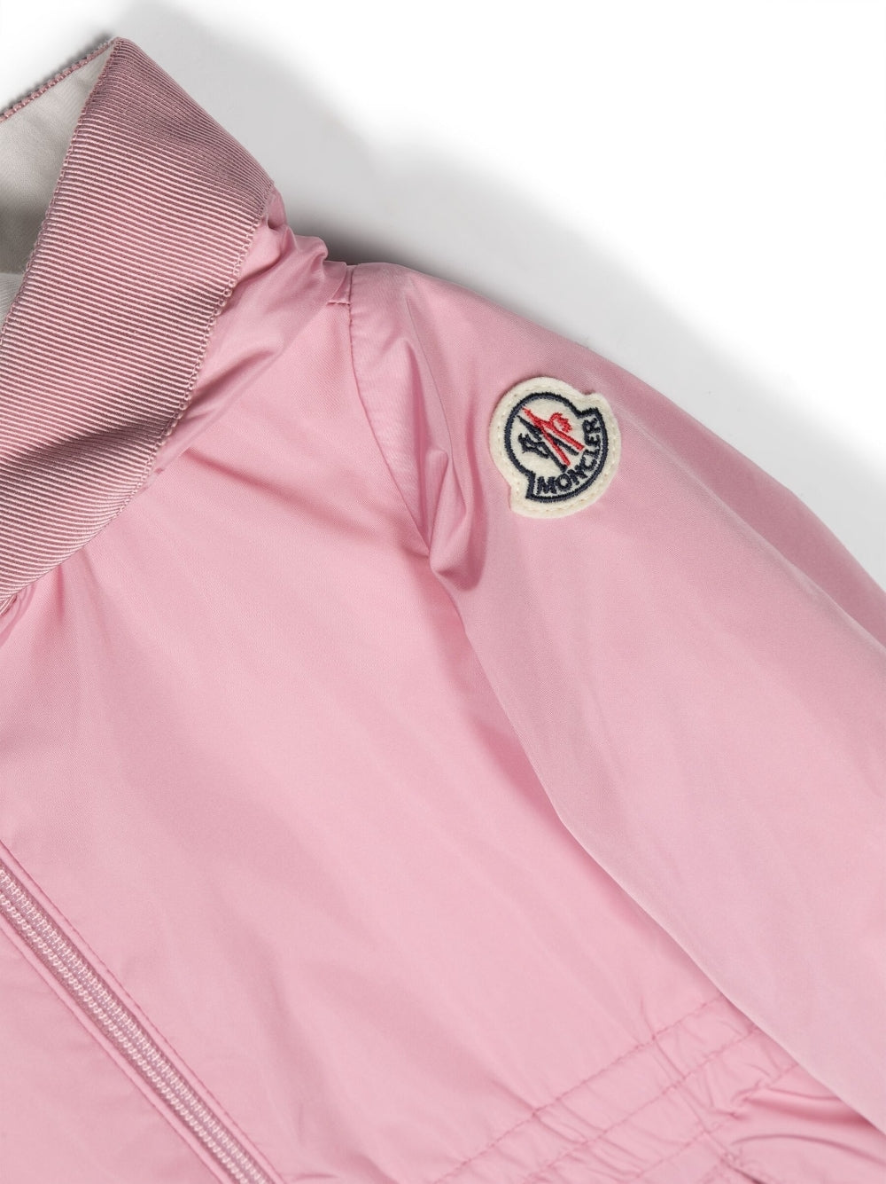 Pink Messein hooded rain jacket